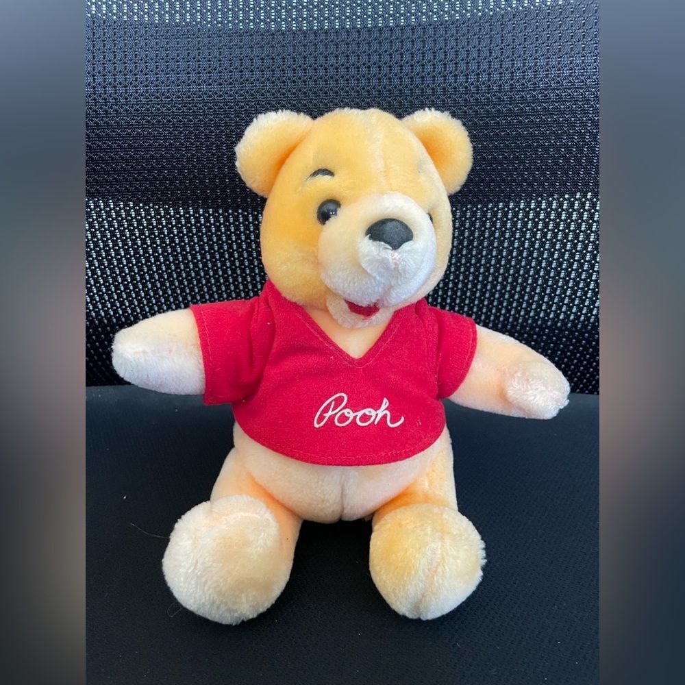 Vintage Disney Store Winnie The Pooh Plush Sitting Teddy Bear